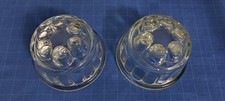 Pair Of Small  Glass Jelly Moulds