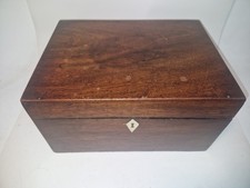 Antique Wooden Jewellery box / Sewing box/ Cash box