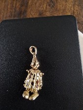 9crt Gold Articulated Clown Charm 