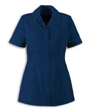 Ladies Nurses Doctor Tunic Healthcare hospital Dental Salon Navy With Navy Trim