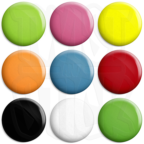 Plain 25mm button lapel pin - 25mm,