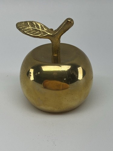 Vintage brass apple figural - vintage,