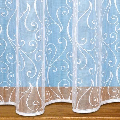 Net curtain scroll design - curtain,