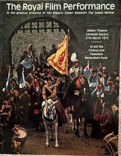Royal Film Performance Programme 1972 "Mary, Queen of Scots"