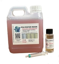 Polyester resin fibreglass - polyester,