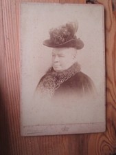 Cabinet Photo Clarke &  Photographer, Royal Studio, Norwich - woman in hat