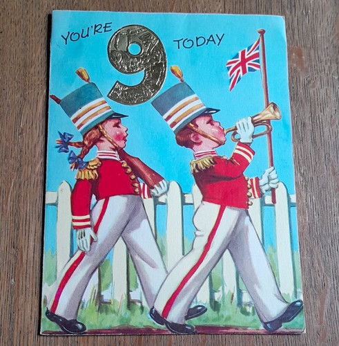 Vintage birthday greeting - birthday,