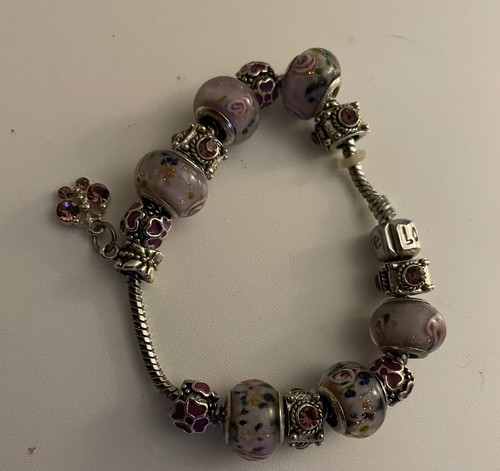 Pandora like purple beaded - like,