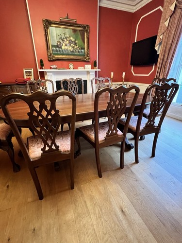 Large mahogany dining - large, table