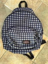 Eastpak Medium Sized Backpack Attractive Checked Fabric and internal padding VGC