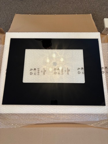 Indesit oven door glass - indesit, black