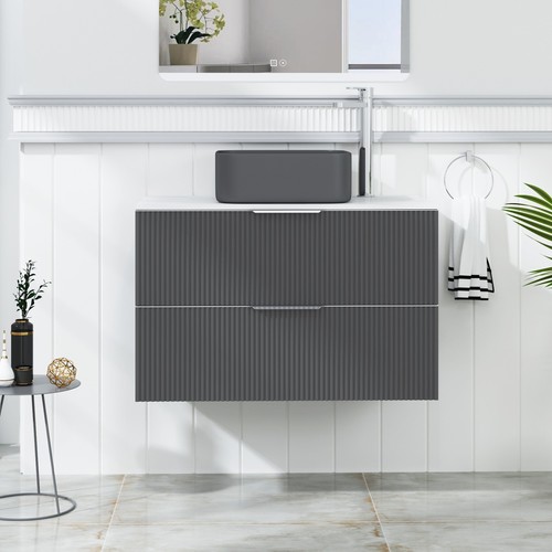 600 700 800 fluted vanity - 600/700/800,