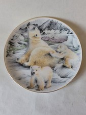 Harrogate Cruse China plate Harrogate polar bear plate winter plate decorative