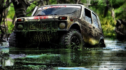 Mud dirty water - lada, sports