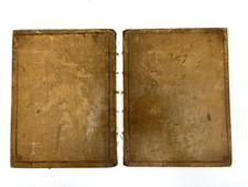 Pair of Large Old  Leather Book-Binding Boards