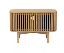 Stockholm Corner TV Unit, W798 x H500 x D450mm Solid Wood, Curved Edges, Slatted