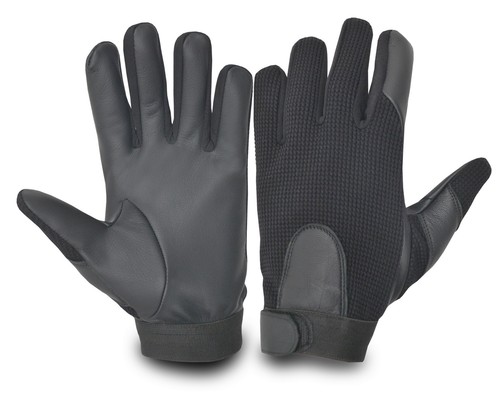 Leather driving gloves police - leather,