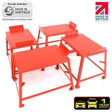 SharkEye 50cm Wheel Alignment Tables. Handmade in Sheffield, England.