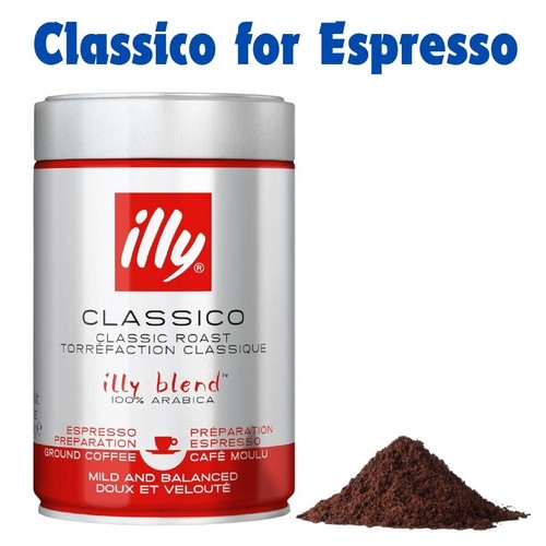Illy coffee ground 250g tins - ground,