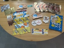 RARE VINTAGE BUNDLE/JOBLOT FRENCH FOOD & SWEET WRAPPERS 1970s/80s