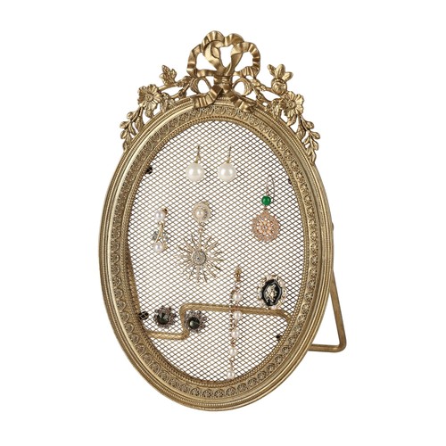 Vintage gold earring holder - earring,