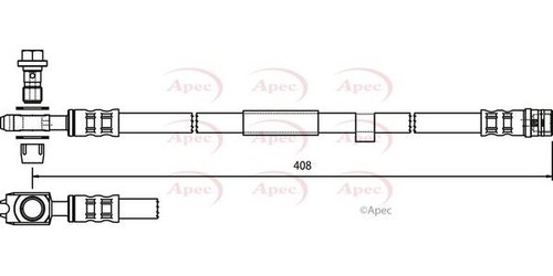 Apec front brake - apec, hose
