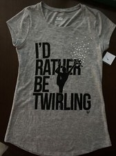 Justice Girls' Size 10 T-Shirt Brand New-! Baton Twirling