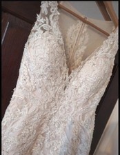 Morilee Wedding Dress - Size 12 (Fits more like UK Size 10) - Ivory/Champagne
