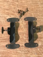 631b   Antique Vienna Wall Clock  Movement Mounting Brackets