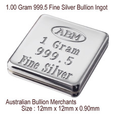 Silver 1 Gram 999.5 Ingot