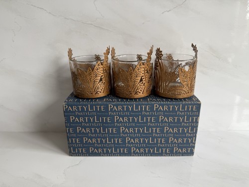 Partylite golden frond votive - golden,