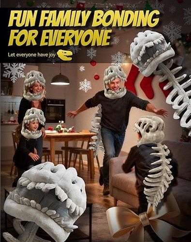 Dinosaur skeleton plush - dinosaur, toy