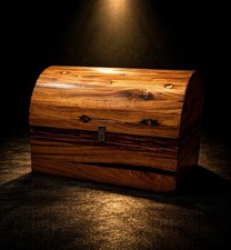 HEAVY SOLID WOOD CHEST Large