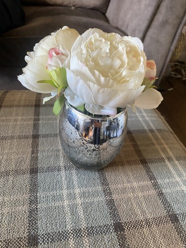 Faux flowers with vase - faux,