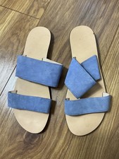 Topshop Blue Suede Sandals