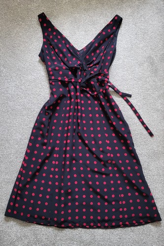 Hobbs womens black red polka - womens,