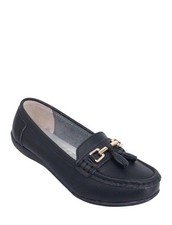 Ladies Leather Loafer Nautical