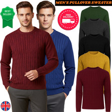 Mens Fashionego Cable Knit