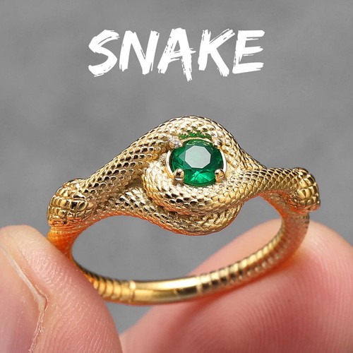 Sculpt rings serpent eye - serpent,