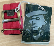 BNWT Energie Mens Digno Belt Red Canvas Adjustable Buckle Miss Sixty Unisex [1]