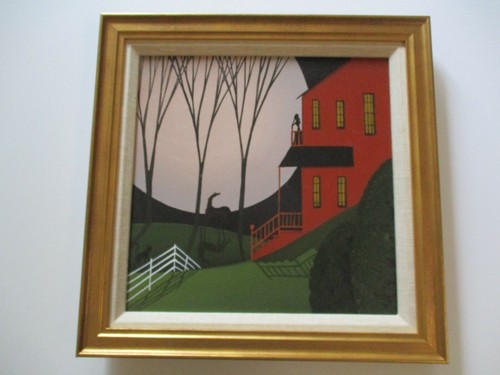 American folk art painting - american,