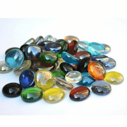 180 glass pebbles vases stones - 180,