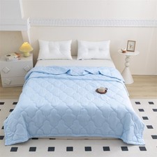 Lightweight Summer Soft Quilt Air Conditioner Blanket Quilted Sofa Bed Throw Mat