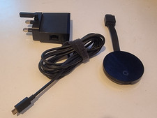 Google Chromecast Ultra 4K UHD Streamer + UK Power Ethernet Adapter