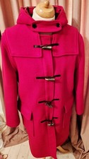 Original Montgomery Women's  Wool Blend Duffle Coat Red Size 40 Fits UK 18