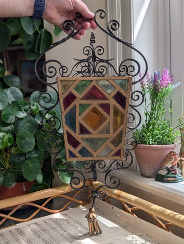 Antique wrought iron - antique, lantern