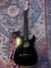 Fender strat acoustic guitar