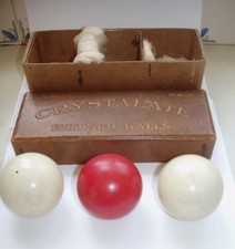 Burroughes & Watts Vintage Crystalate Billard Balls - Original Box