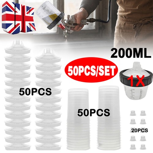 50x 200ml disposable paint - 200ml,