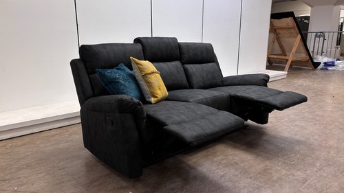 Oscar seater sofa charcoal - sofa,